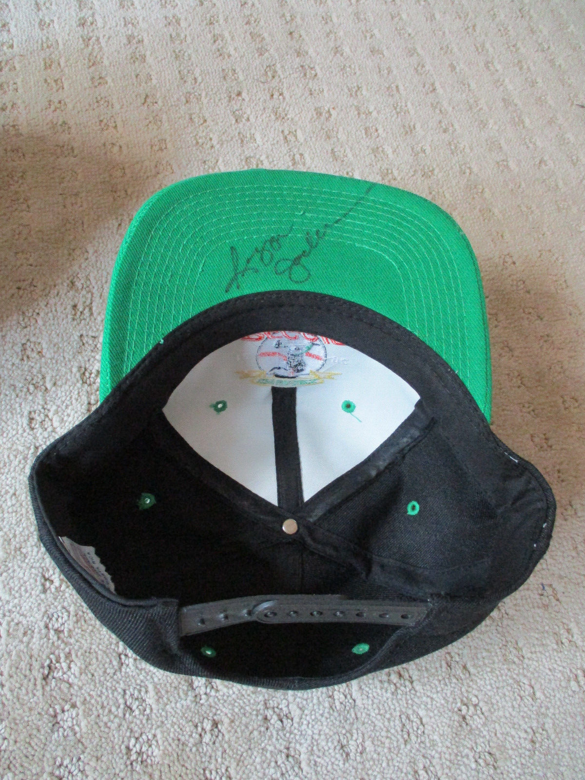 Vintage 1992 Signed Upper Deck Reggie Jackson Mr October Baseball Snapback Hat *