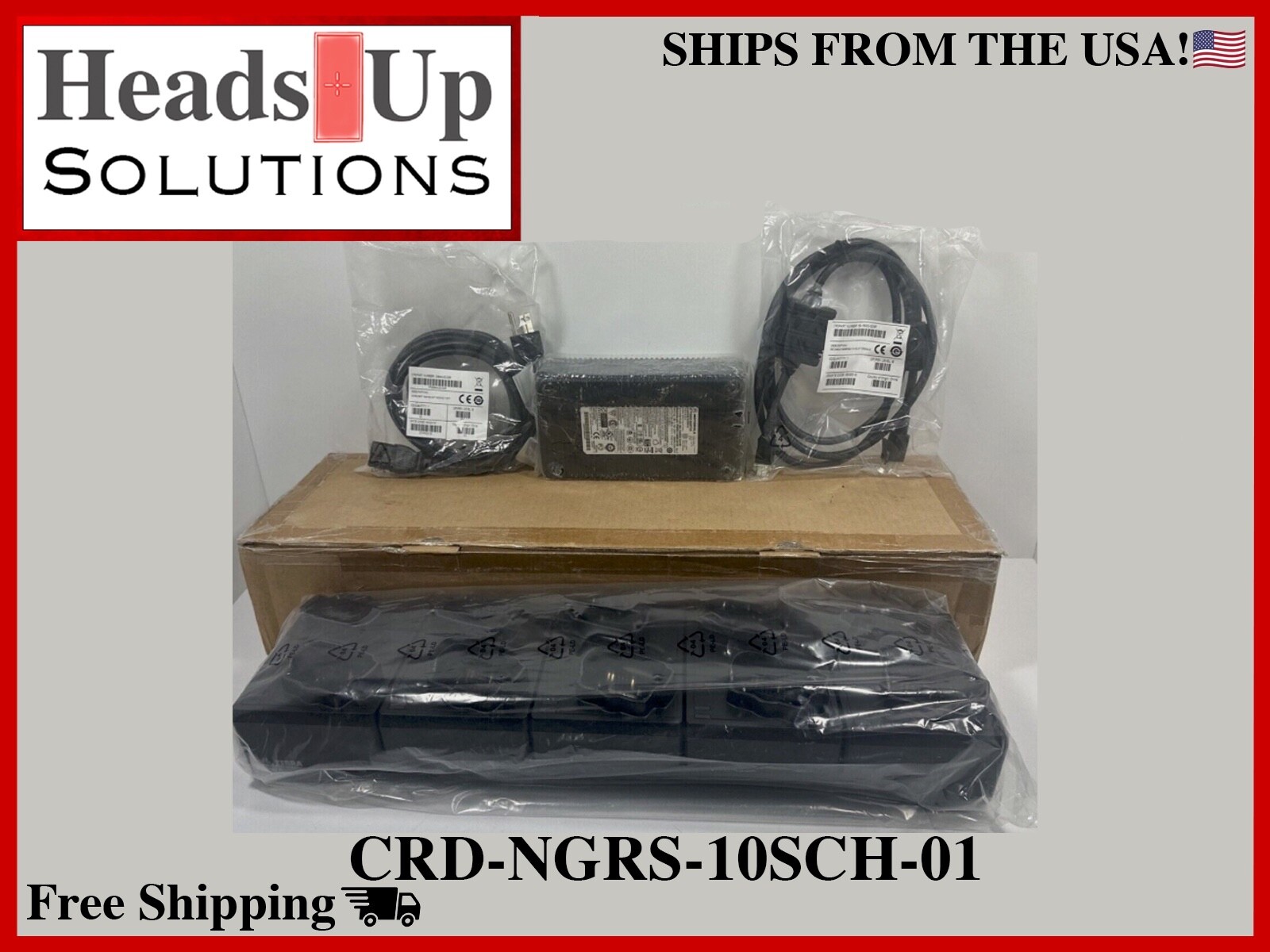 Zebra 10-slot Ring Scanner Charger Cradle / New - Open Box / CRD-NGRS-10SCH-01