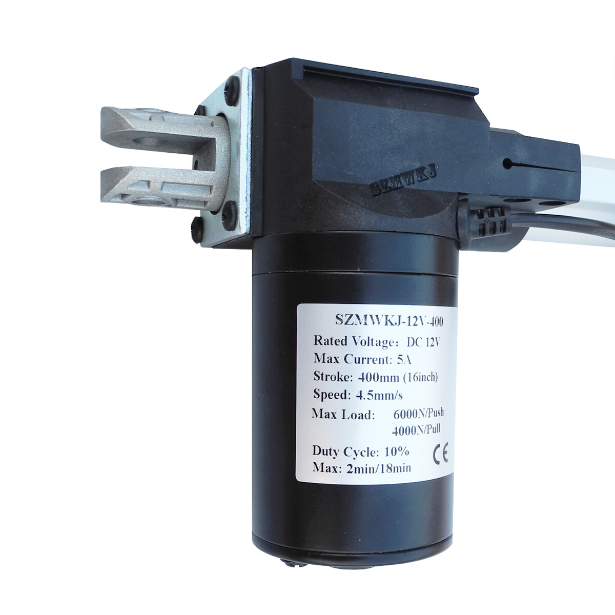 6000N 16" Linear Actuator 1320lbs DC Motor + Brackets + Controller Auto Car Lift
