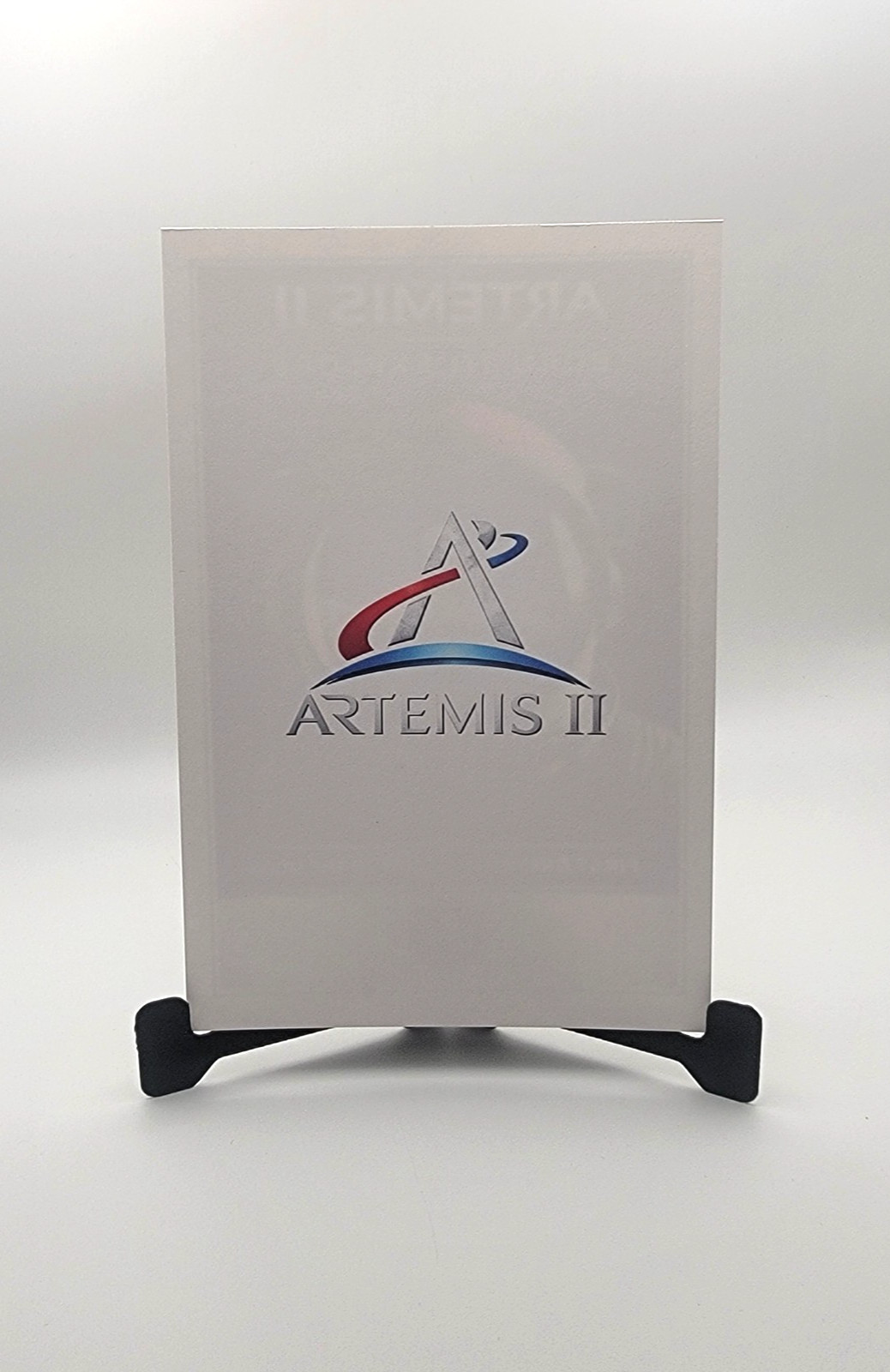 Artemis II 4x6 Space Art Print w/ Stand NASA Inspired Moon Mission Display