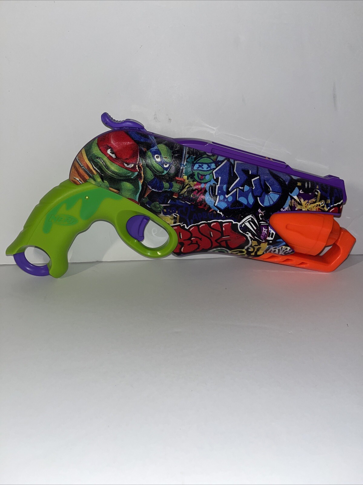 Teenage Mutant Ninja Turtles Mutant Mayhem Nerf Blaster Gun Weapon TMNT No Darts