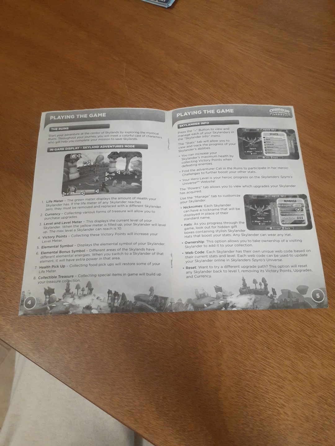 Wii Skylanders Manual Insert Only