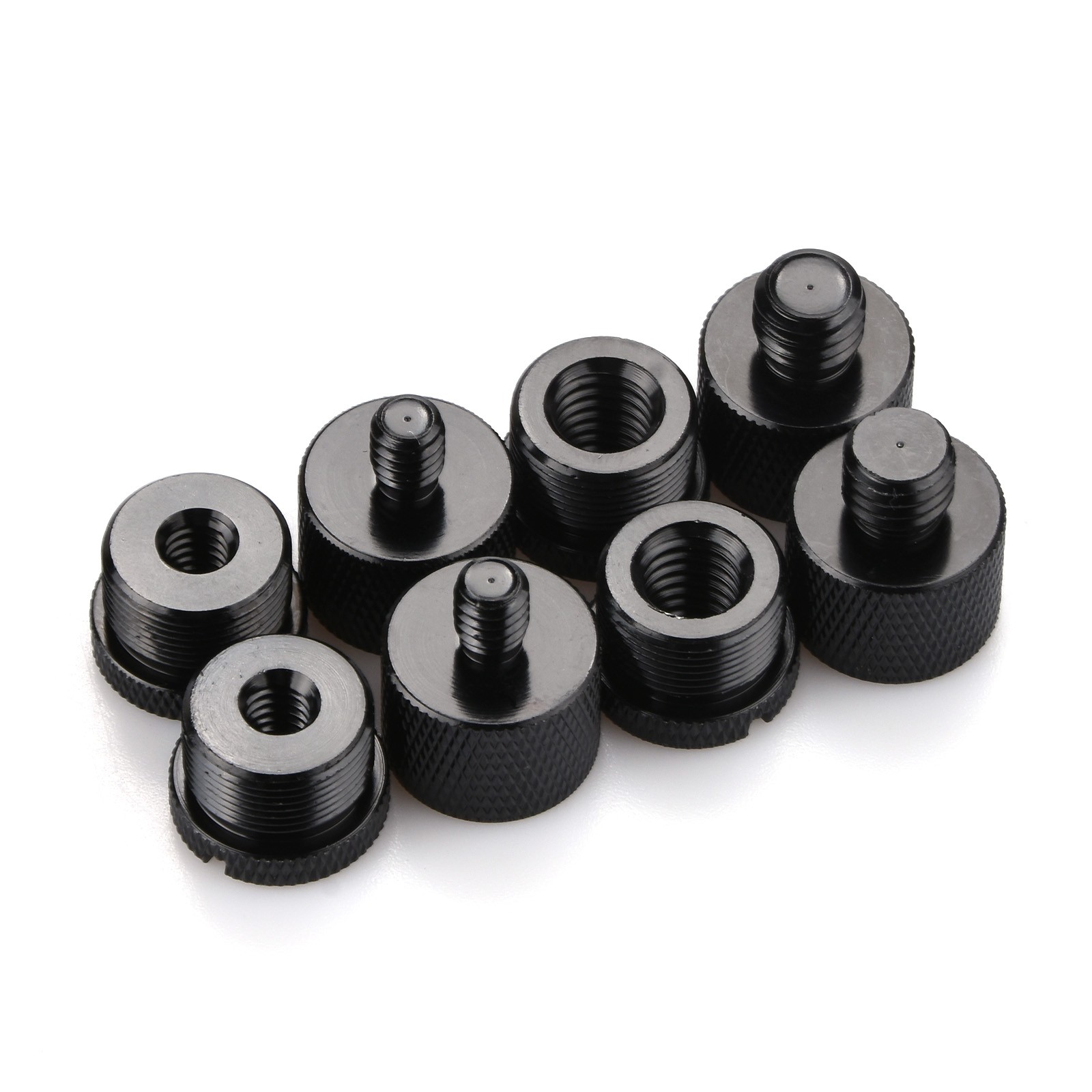 5/8 Female To 3/8 Male,1/4 Female To 5/8 Male Mic Thread Screw Adapter Kits 8*
