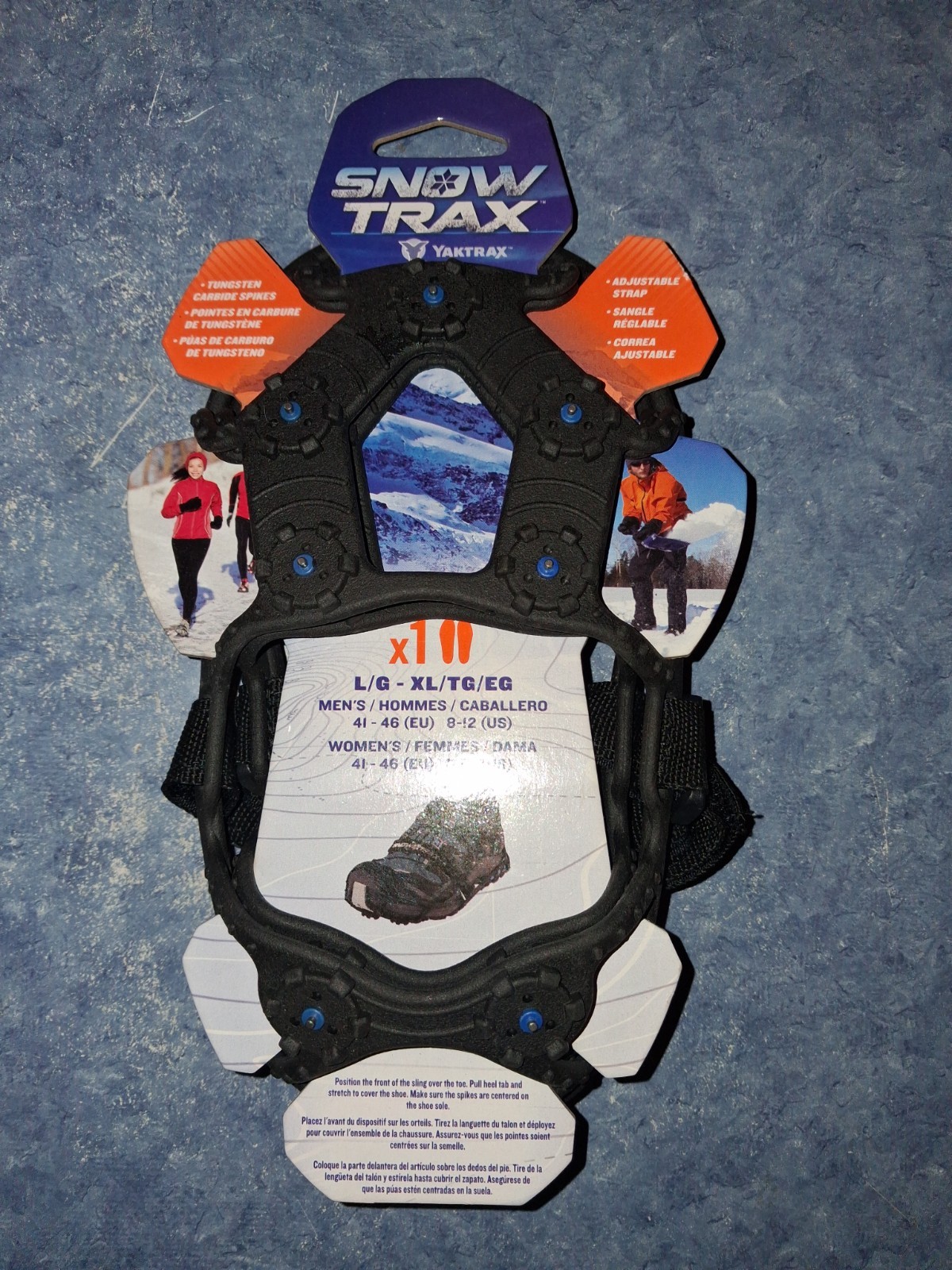 Snow Trax Snow Shoes Foot Traction Snow Ice Size L/XL  Men's 8-12 Women's 9.5 +