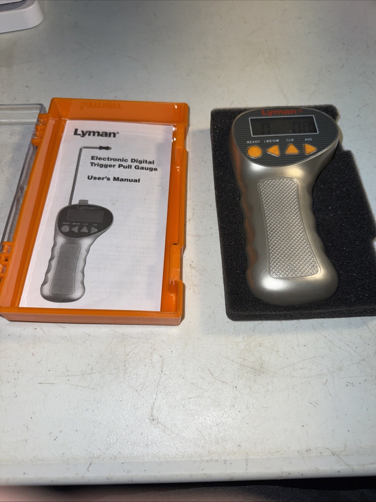Lyman Electronic Digital Trigger Pull Gauge with Digital Display, Case, Manual