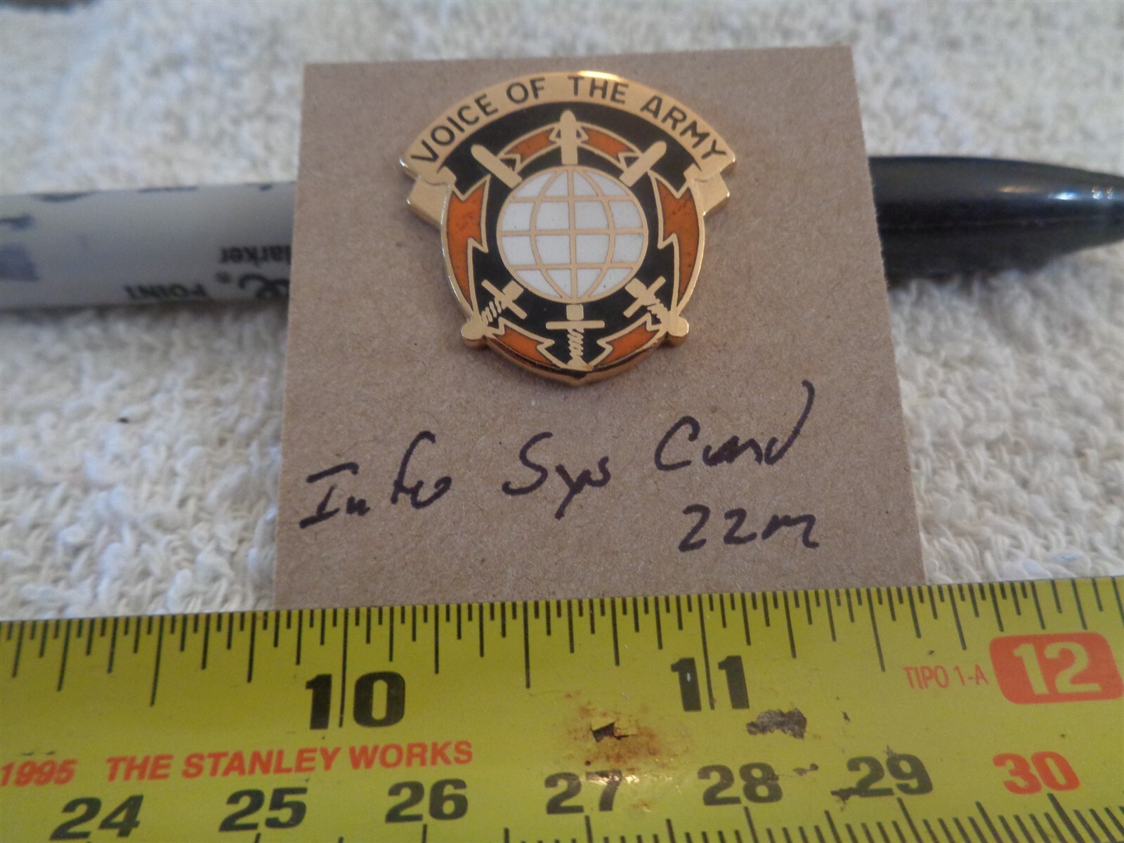 Information Systems Command 22M Unit Crest, DI, DUI (DRAW#21)