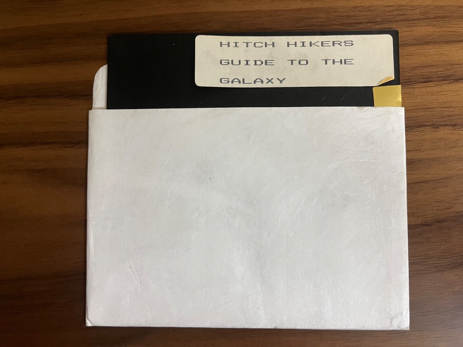 Hitch Hikers Guide to the Galaxy 5.25" Floppy (UNTESTED)
