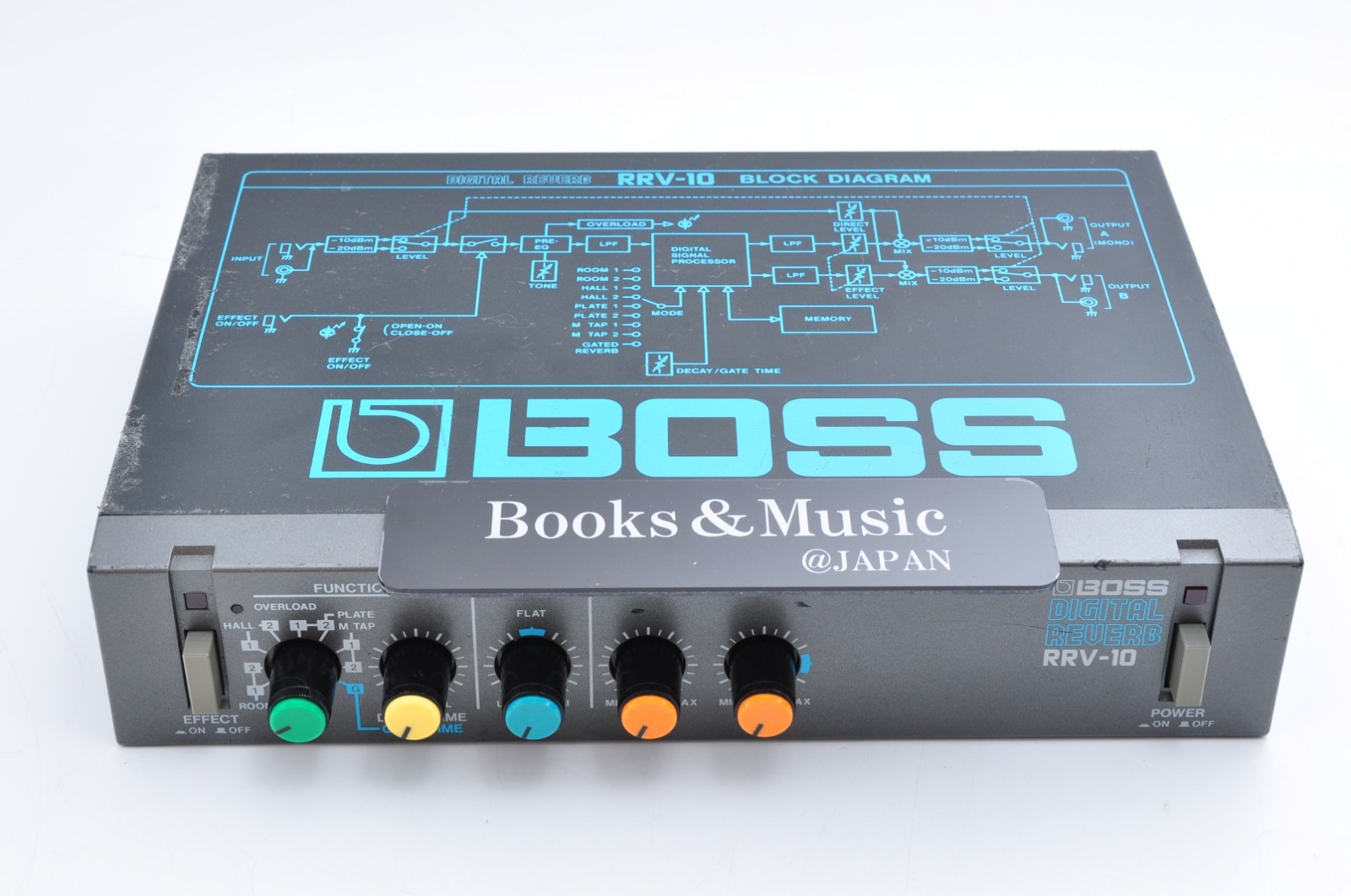 Boss RRV-10 Digital Reverb Micro Rack Made in Japan Working 0608X1-9