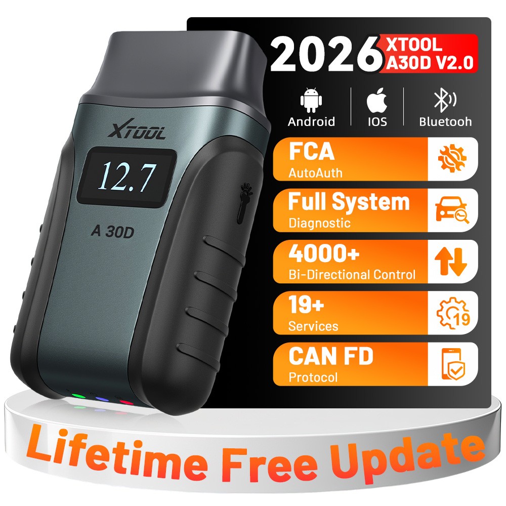 🏆2026 XTOOL A30D V2.0 BT OBD2 Scanner Bidirectional All System Diagnostic Tool