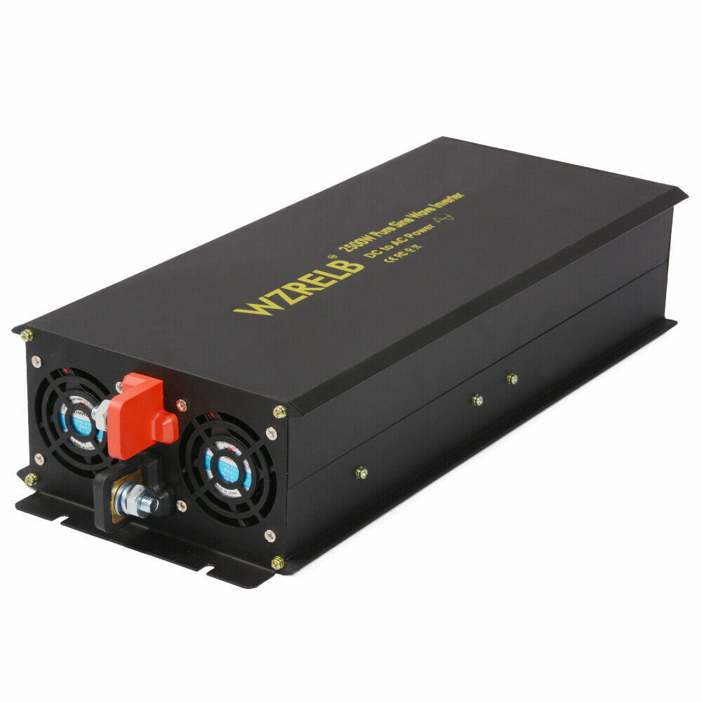 2500W Pure Sine Wave Inverter 12V to 120V DC to AC Power Inverter Converter Car