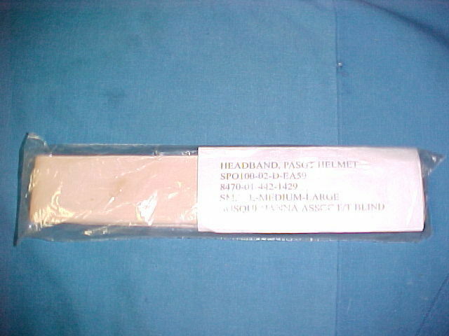 NEW US GI MILITARY PASGT HELMET HEADBAND - SMALL - MEDIUM - LARGE