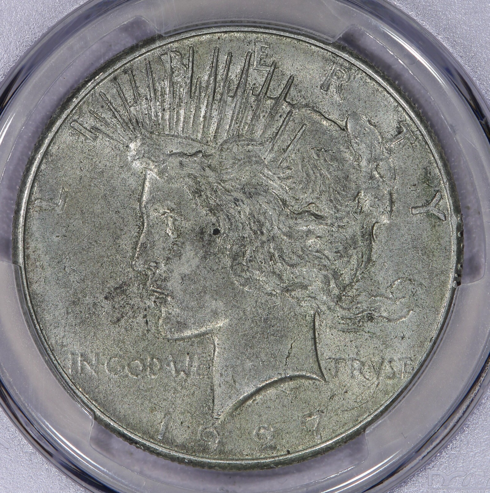 1927 Peace Dollar $1 PCGS AU53