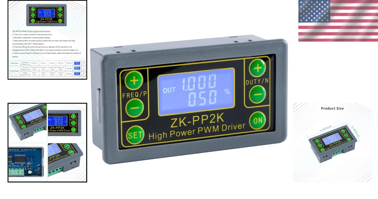 Adjustable PWM/Pulse Frequency Generator (1Hz-150KHz) for Motor Speed Control