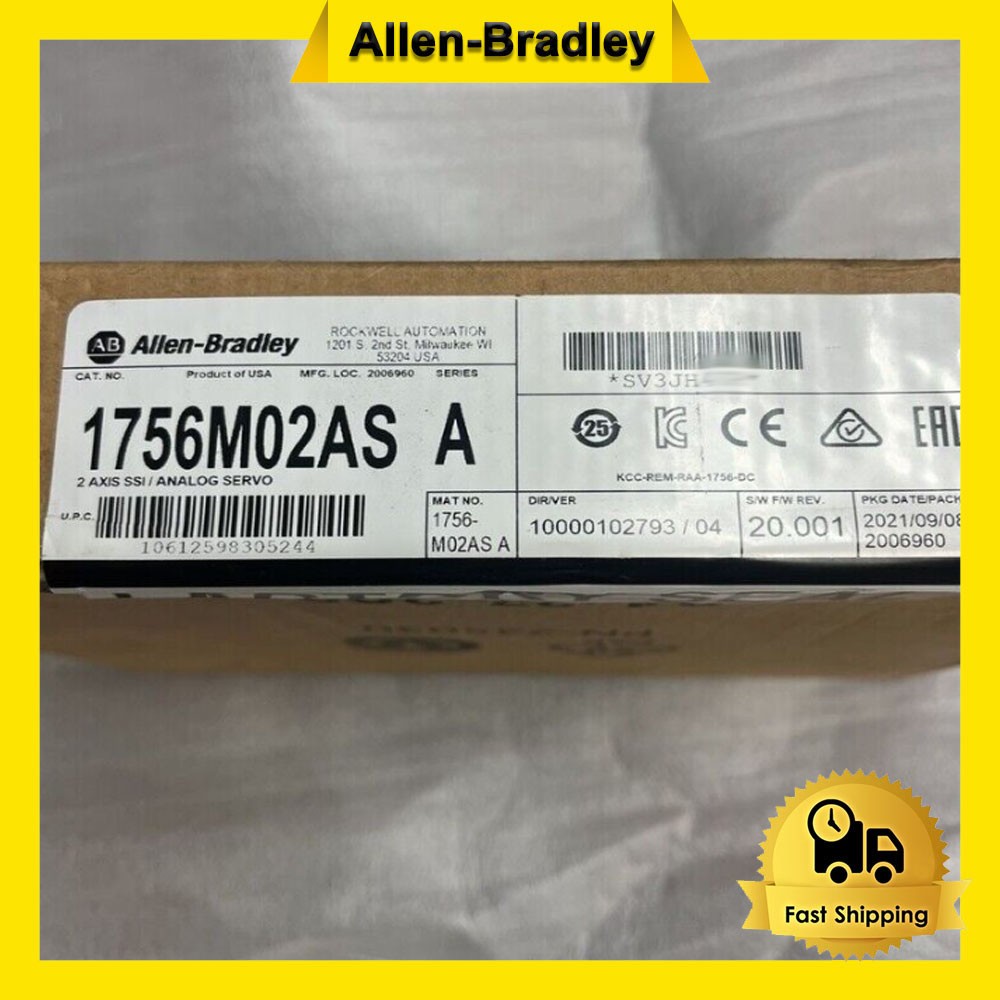 1PC AB 1756-M02AS SER B 2 Axis Analog Servo Module New Sealed PLC-AB 1756M02AS