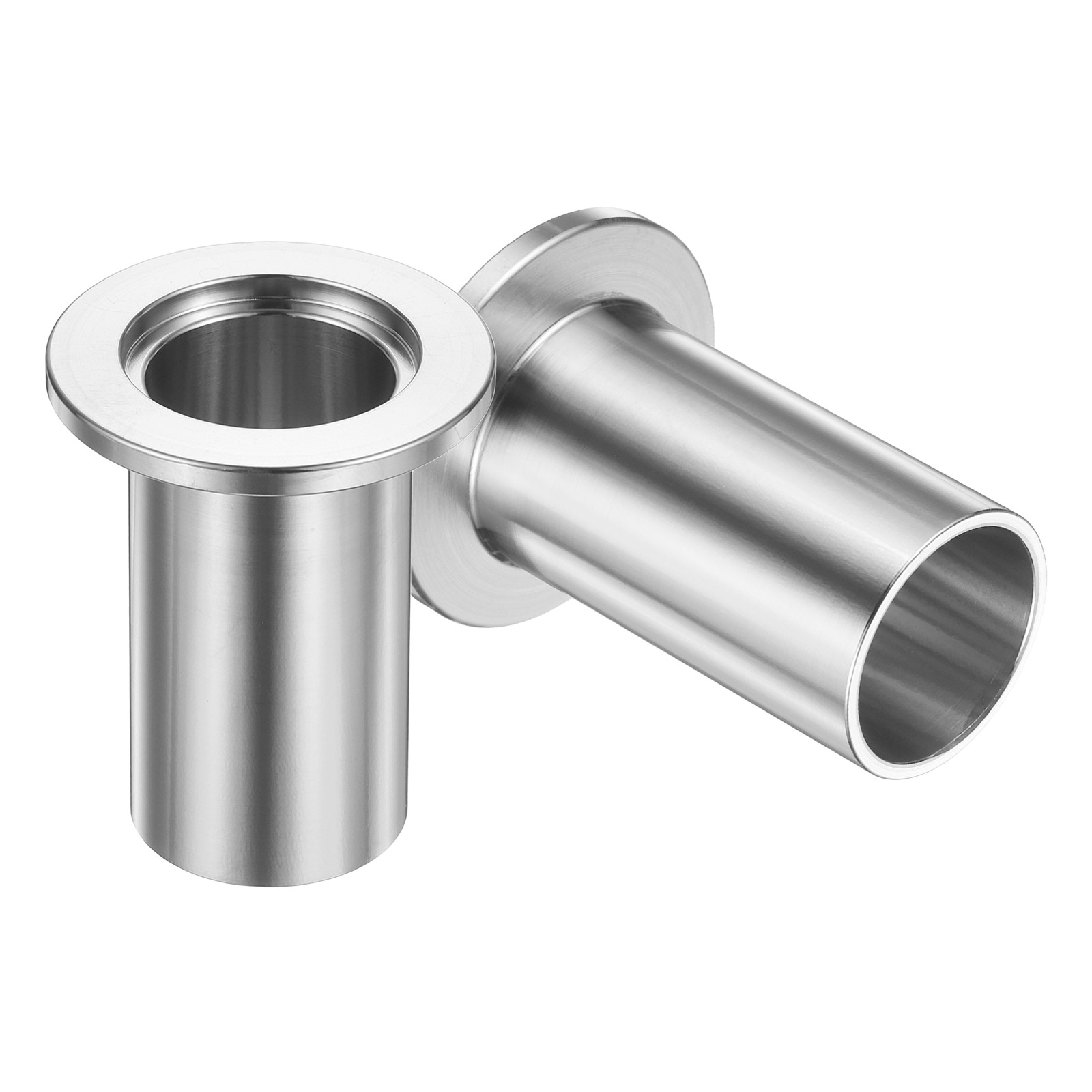2Pcs KF25 Half Nipple Vacuum, 50mm x 25.4mm Stainless Steel Weld Flange Fitting