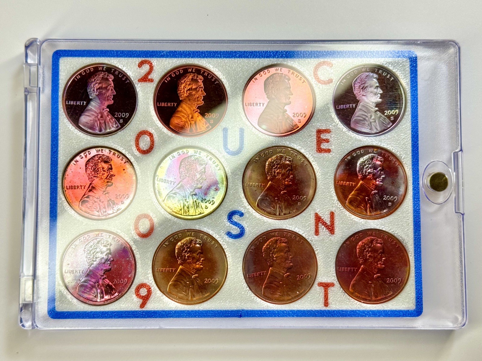2009 MONSTER TONED Lincoln Cent Sets 3x Set Philadelphia Denver Mint P D S Proof