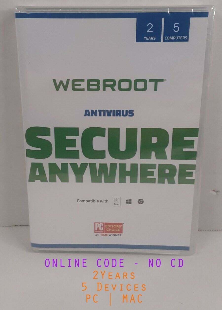 🔥 Webroot Antivirus 2026 | 2 Years 5 Devices | Instant Email Code (no CD)🔥