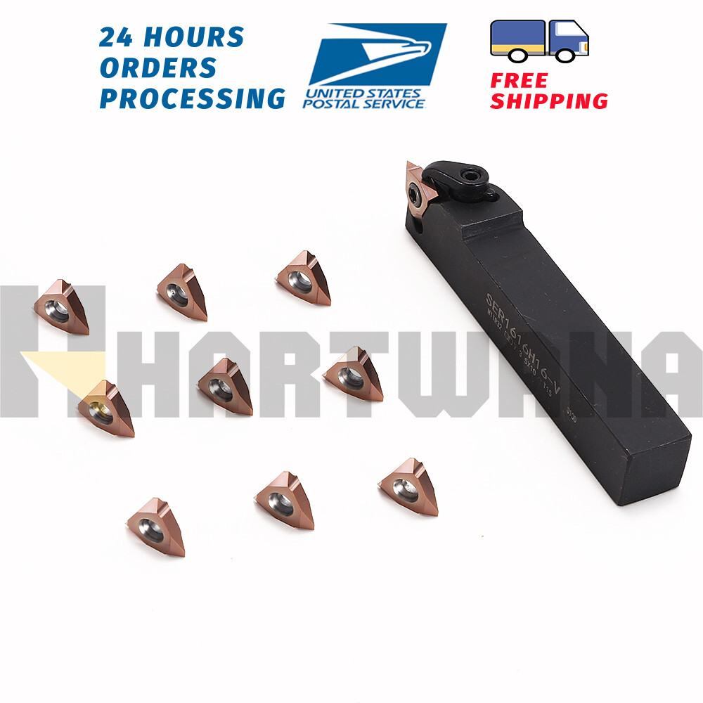 Lathe Threading Tool Indexable Turning Threading Vertical 60 Degree 16VERAG60