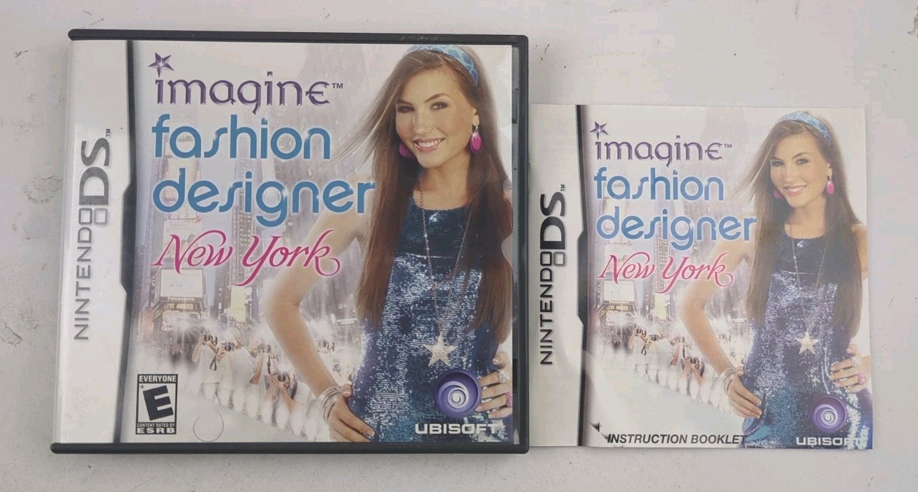 Imagine Fashion Designer New York Nintendo DS Case & Manual Only No Game