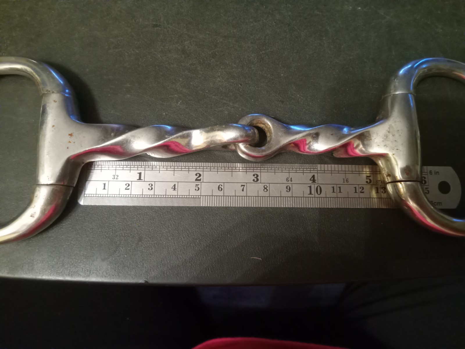 used eggbutt snaffle bit mouth 5 in slow twist