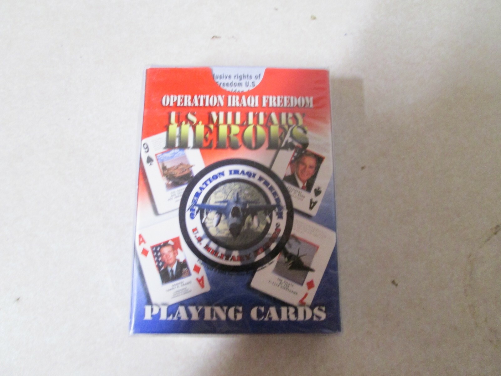 MILITARY PLAYING CARDS OPERATION IRAQI FREEDOM US MILITARY HEROES GOLDEN ACES