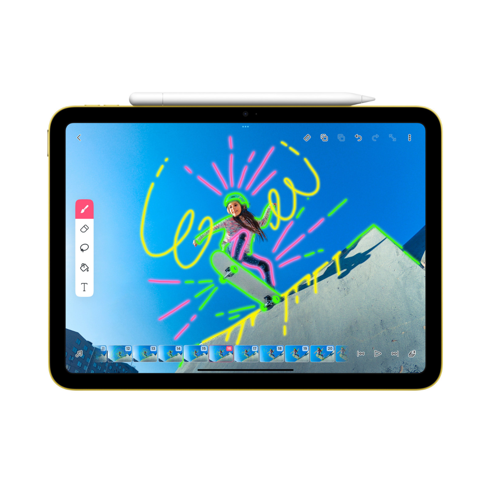 For Apple iPad Pencil 3rd Generation Bluetooth with hidden USB-C charging port