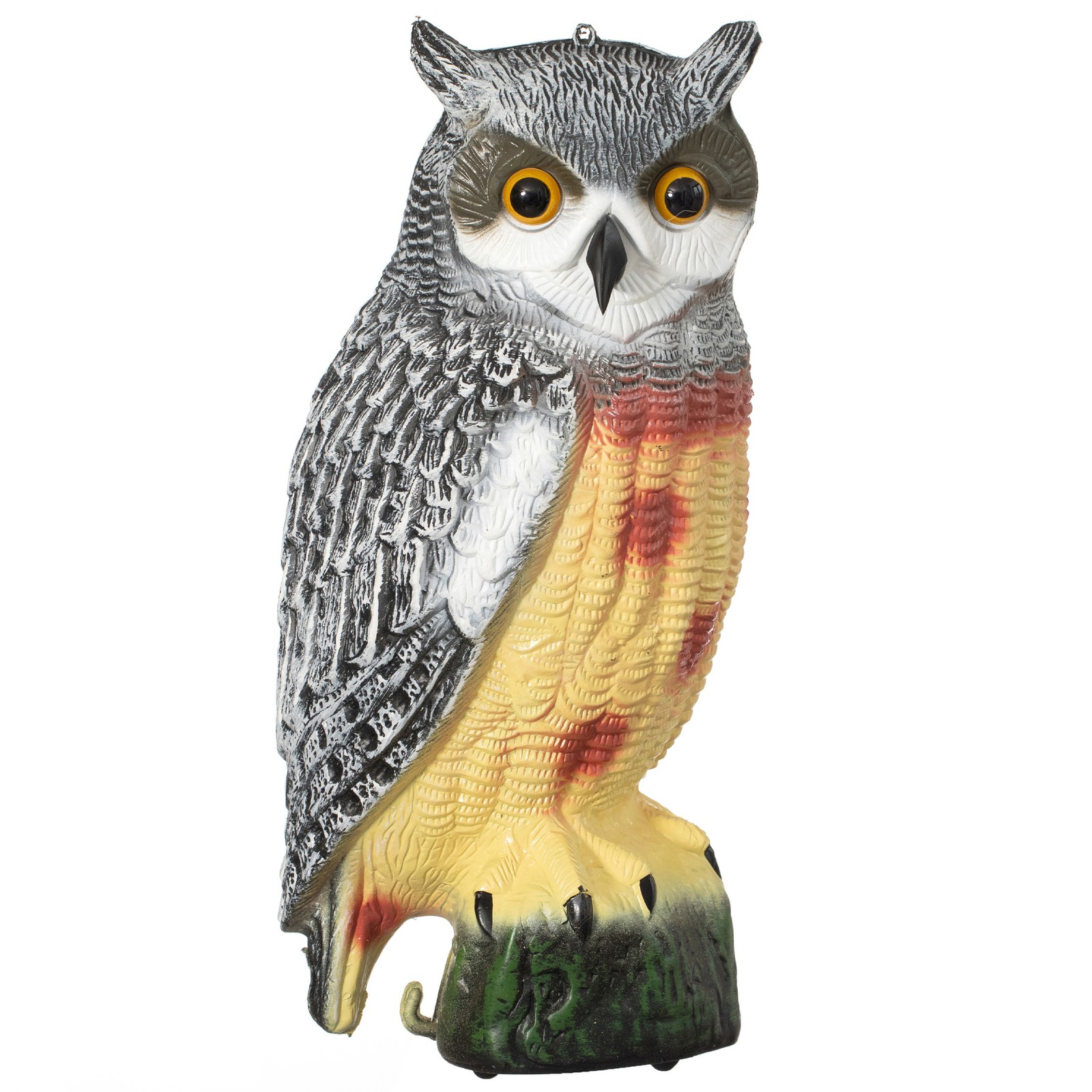 Owl Decoy Bird Deterrent Scarecrow Outdoor & Halloween Display