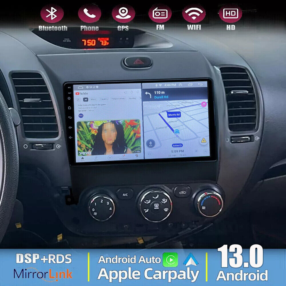 Car STEREO RADIO FOR Kia Forte 2003-2018 32G ANDROID 13 APPLE CARPLAY CAR GPS