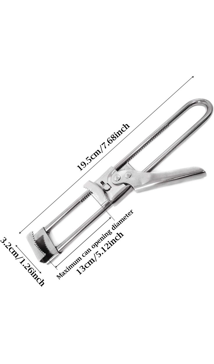 Adjustable Stainless Steel Jar & Bottle Opener: Effortless Kitchen Accessory