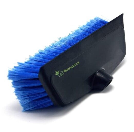 11-inch Scrub Brush with Built-in Rubber Bumper | Soft Bristles wash Car,