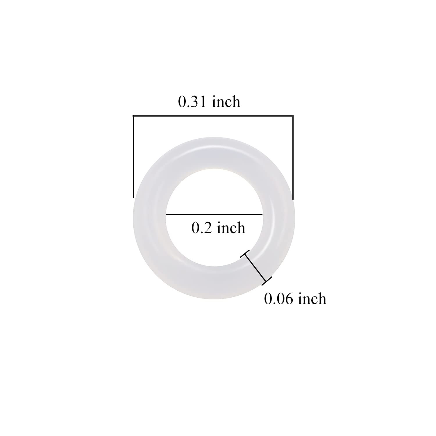 Clear keyboard keycap O ring dampeners