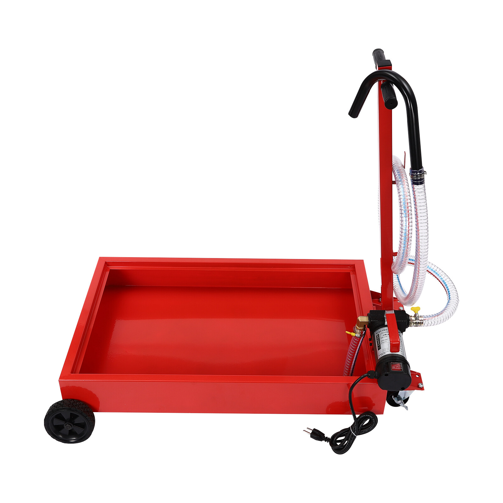 17Gallon Portable Oil Drain with Pump Truck Oil Drain Low Profile Oil Change Pan