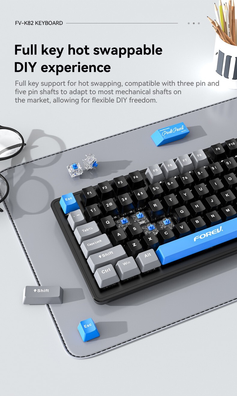 Forev FvQ305S Gaming keyboard Complete