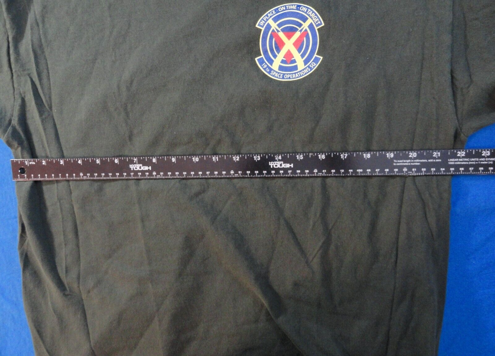DISCONTINUED 19TH SPACE OPERATIONS SQUADRON UNIT SHIRT LARGE
