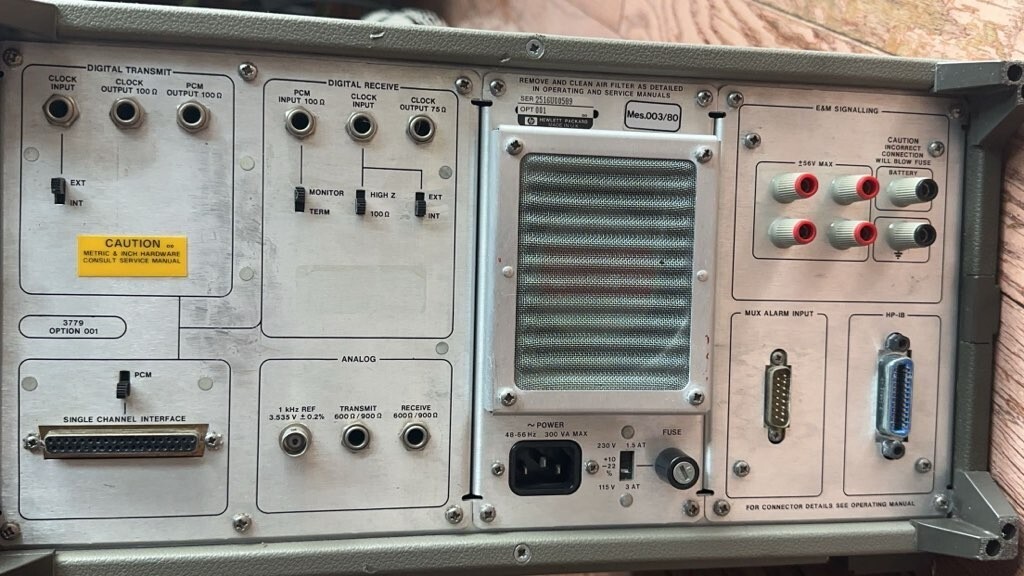 HEWLETT-PACKARD 3779D PRIMARY MULTIPLEXER ANALYZER