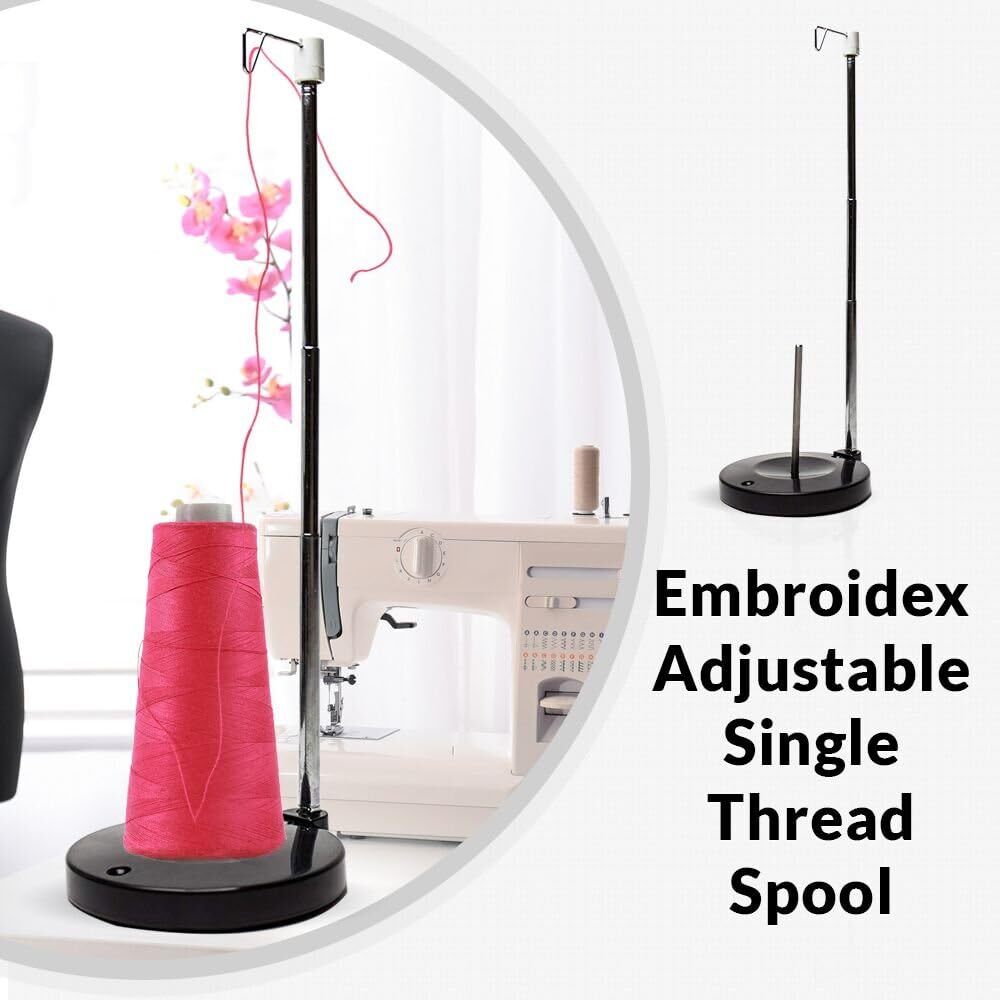Embroidex Adjustable Single Thread Spool Holder – Stand alone Embroidery,...