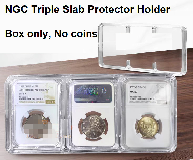 5 Pcs NGC Triple Slab Protector Holder Storage Case Anti Tarnish Protection
