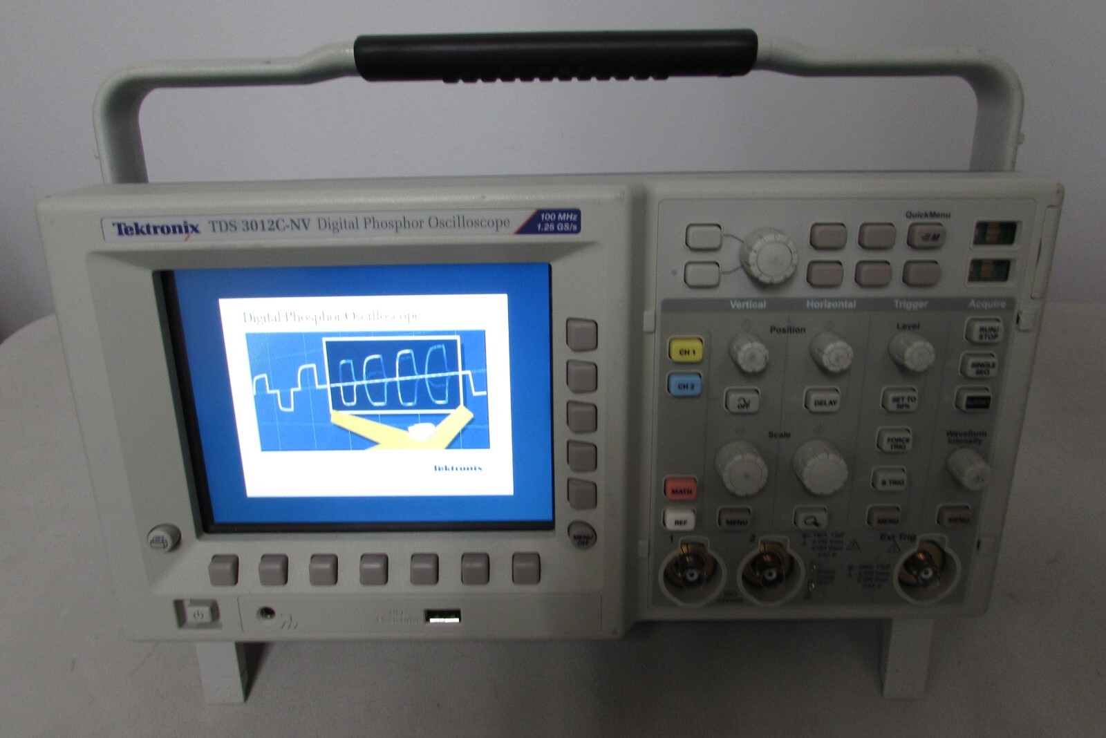 Tektronix TDS3012C-NV Digital Phosphor Oscilloscope, 100MHz 1.25GS/s 2-Channel