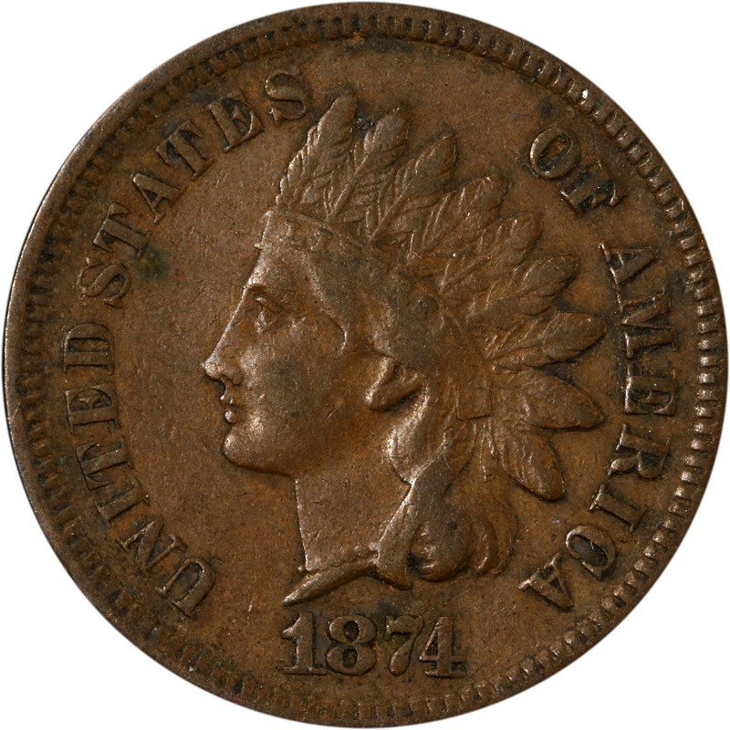 1874 Indian Cent Great Deals From The Executive Coin Company