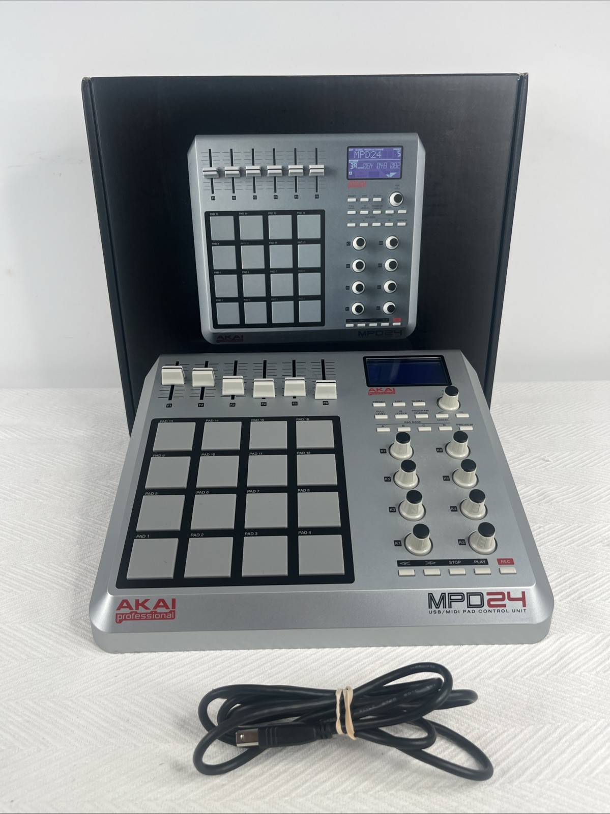 Akai Professional MPD24 Display USB MIDI Pad Controller No AC Adapter (untested)