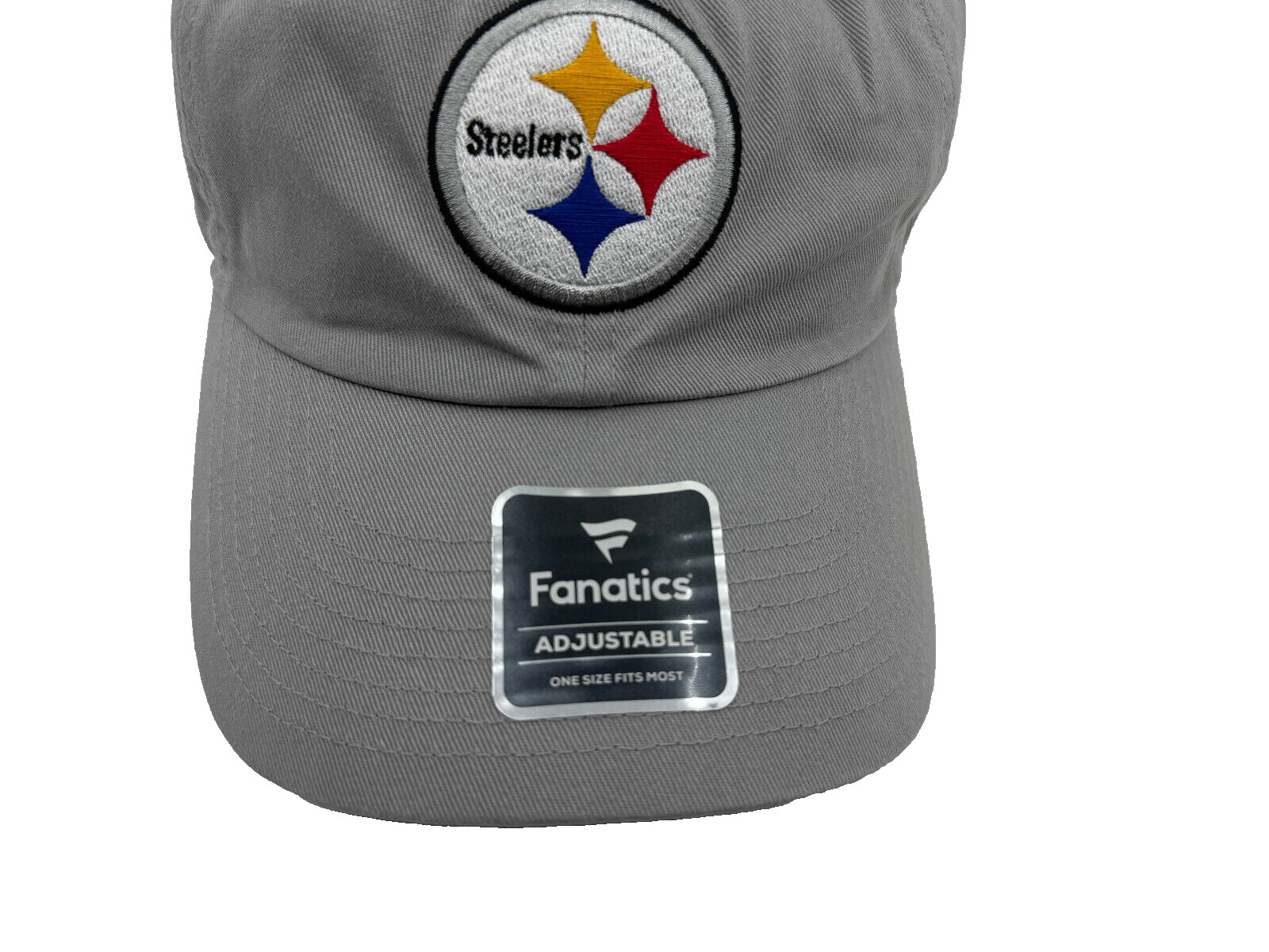 Steelers Football  Baseball Cap Gray NW One SZ Fits Most Adjustable 100 Cotton