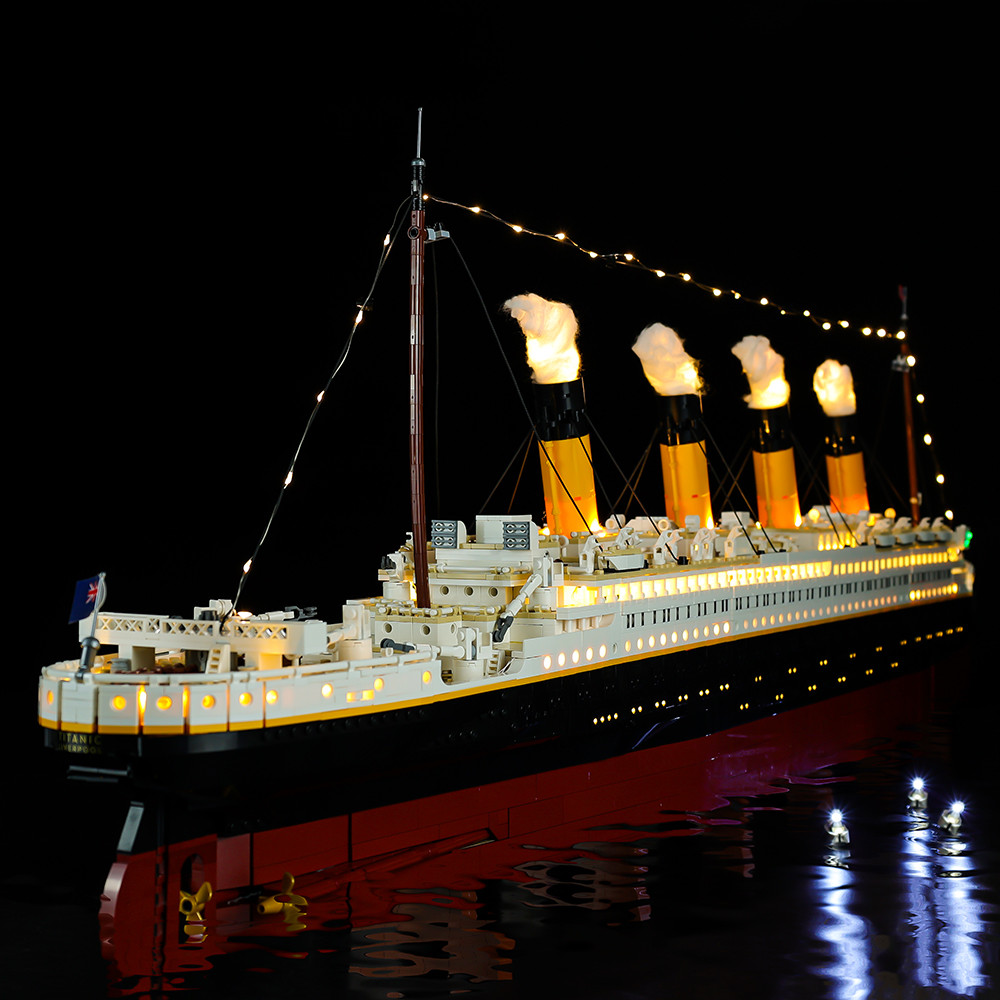 LED Light Kit for Titanic - Compatible with LEGO® 10294 Set (RC+ Sound Version)