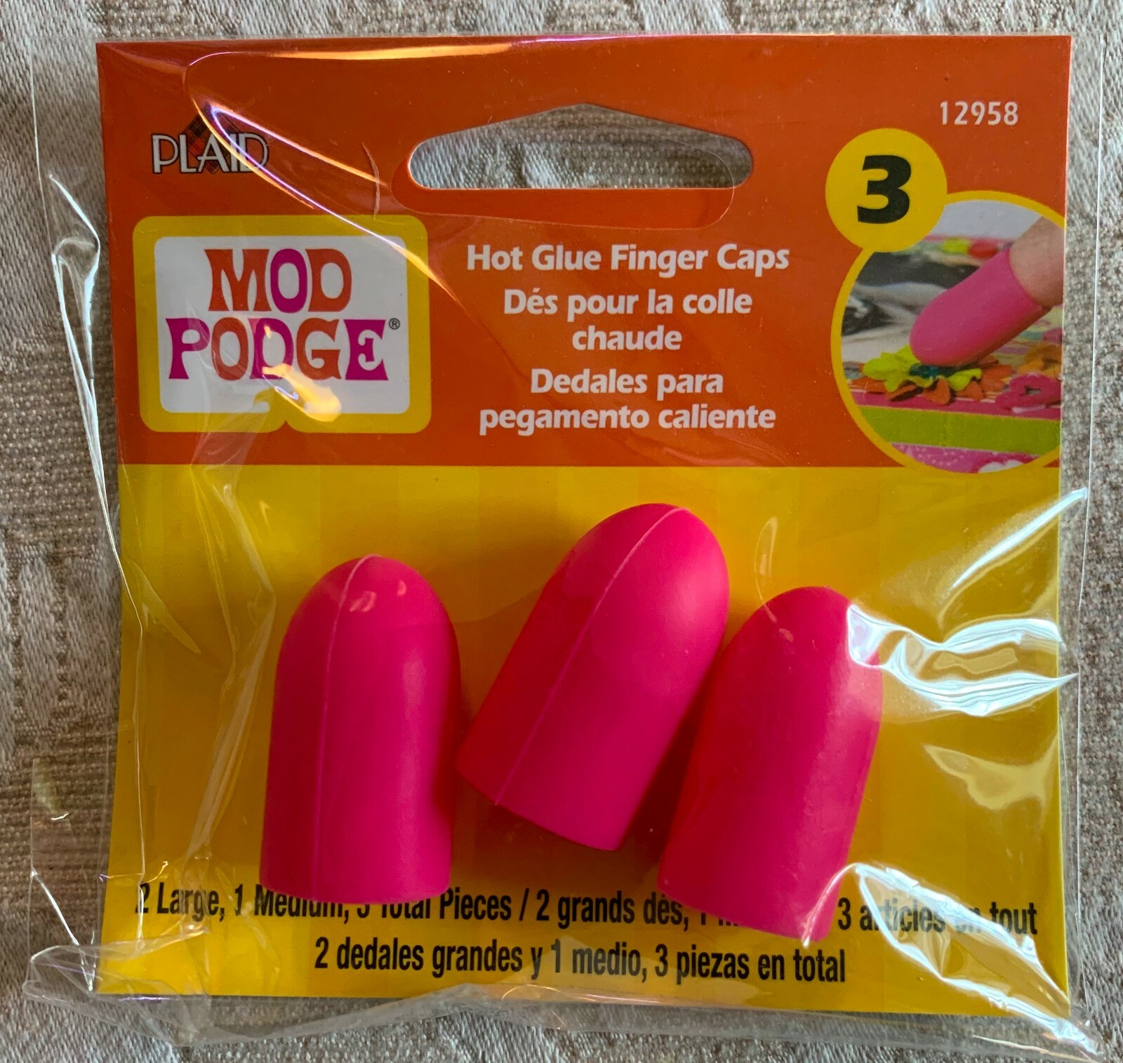 Mod Podge Hot Glue Gun Finger Caps, Dedales para pegamento caliente Mod Podge