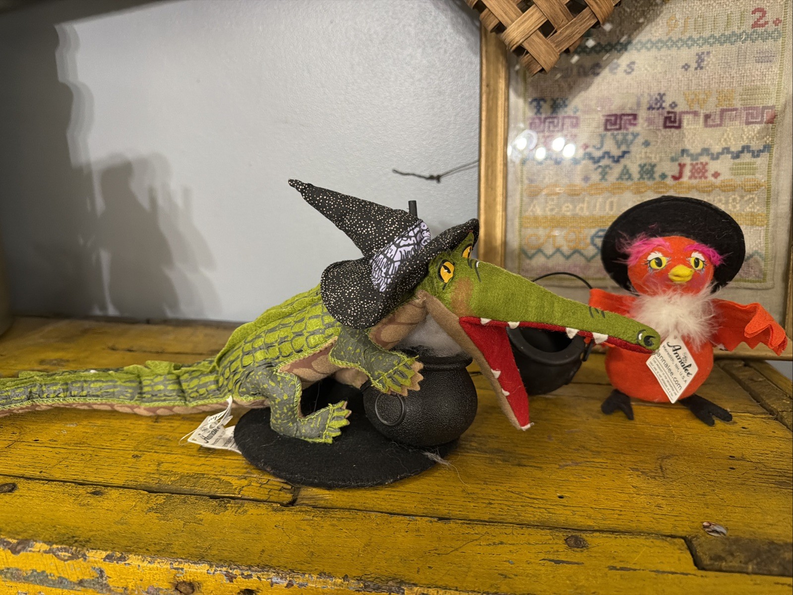Annalee Doll Halloween Lot Of 2 Hocus Pocus Alligator Witch & Hoot Owl Both NWT