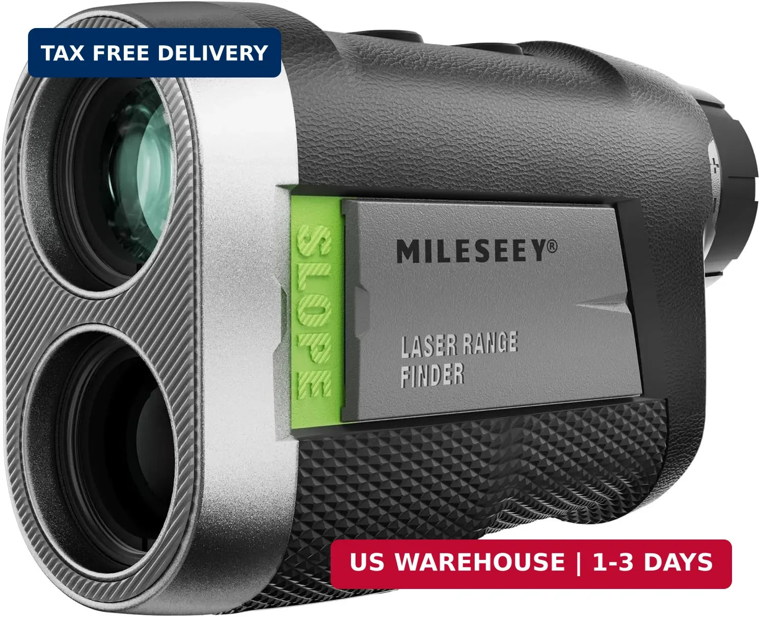 MILESEEY PF260 Golf Rangefinder with Slope, Removable Battery Power, 1100 yd Rec