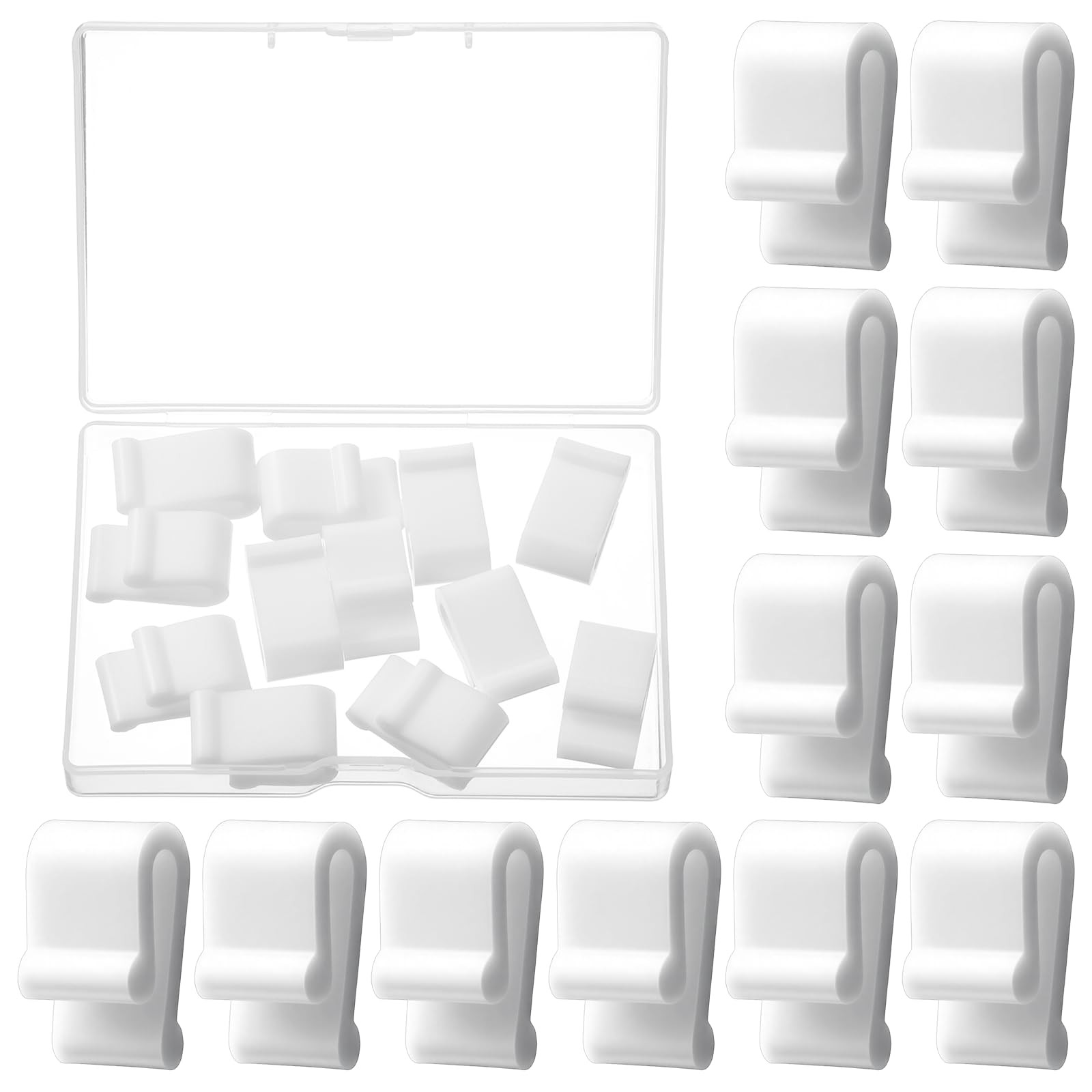 12 Pcs White Silicone Dutch Oven Lid Protector Clips