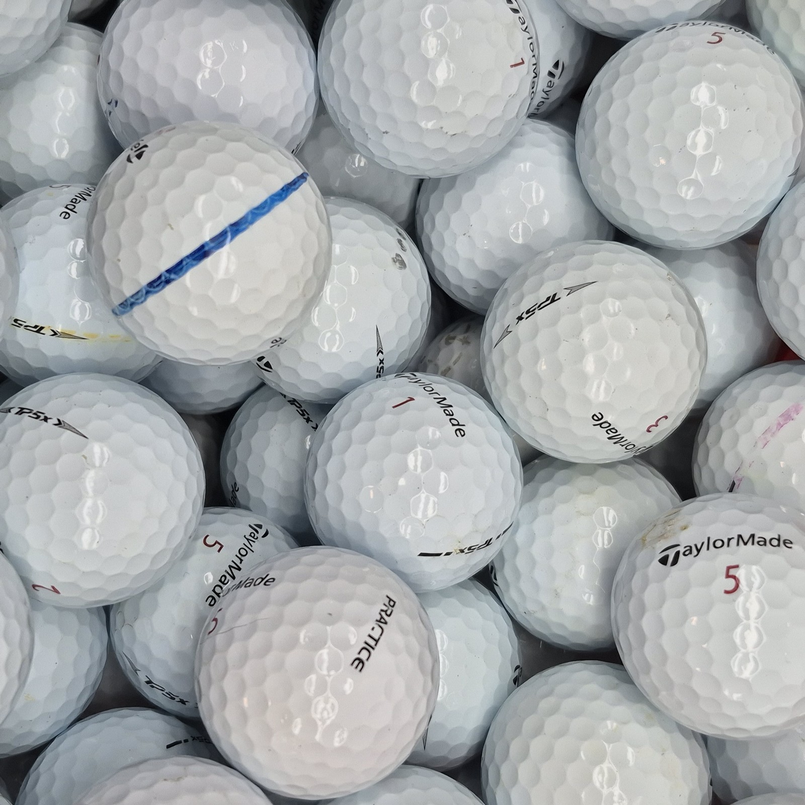 36 TaylorMade TP5x White Used Golf Balls - 3A Value Grade AAA
