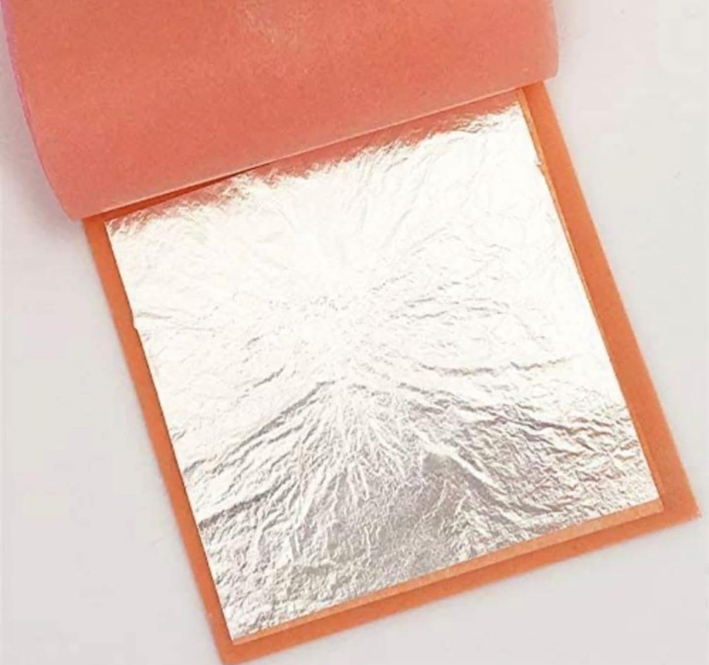 Pure Silver Leaf Foil Sheets 50pcs – 99.9% Real 5 x 3 inch, Gold