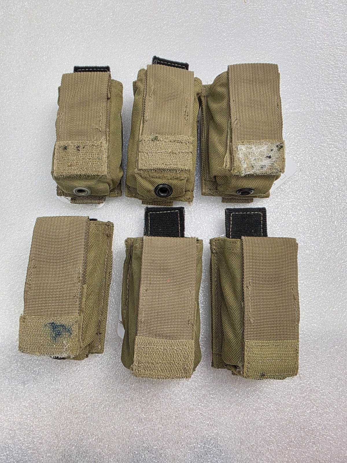 Lot Of 3 Eagle Industries FSBE M9 Single Mag Pouch 9mm Pistol Coyote Brown MOLLE
