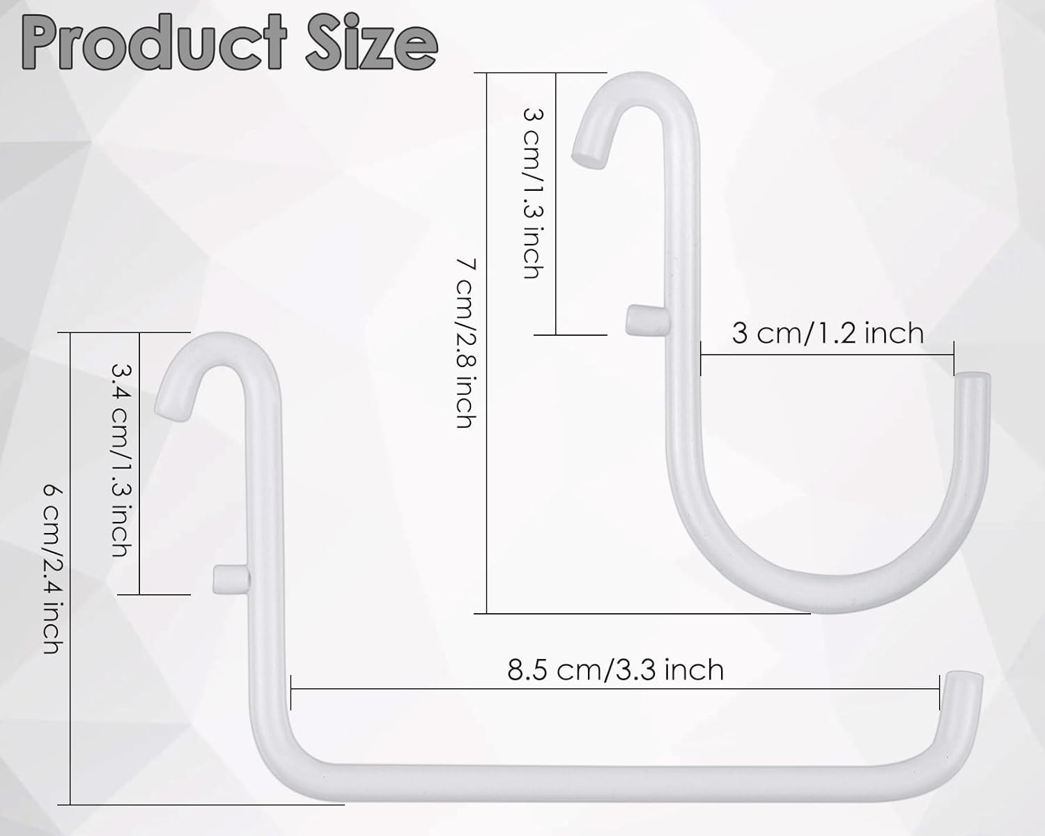 Pegboard Hooks Compatible with IKEA Skadis Pegboard 12 Pack Accessories (Include